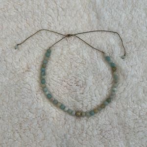 White House Black Market Amazonite Beaded Friendship Necklace